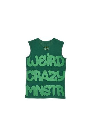 Grün bedrucktes ärmelloses Pitt Kids PT-KT-7038