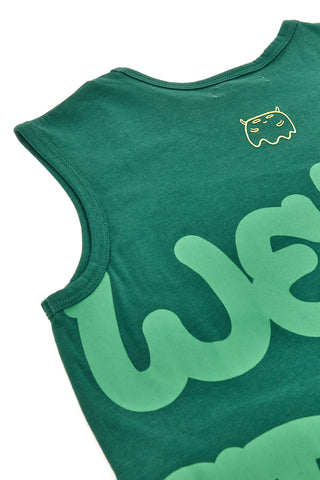 Grün bedrucktes ärmelloses Pitt Kids PT-KT-7038