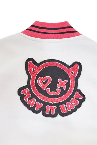 Felpa varsity bicolor con interno felpato Pitt Kids PT-KF-8006