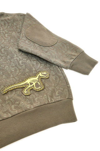 Felpa verde con cappuccio e zip interno felpato Pitt Kids PT-KF-8003