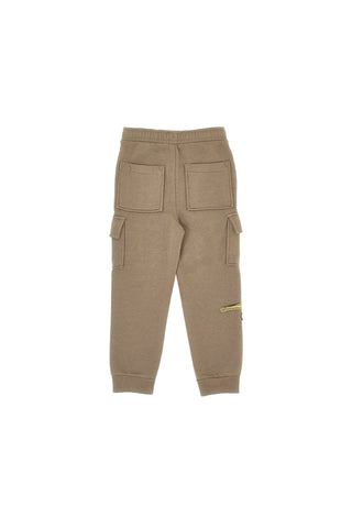 Pantaloni cargo verde militare con patch dinosauro Pitt Kids PT-KP-8002