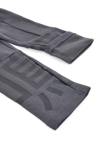 Pantaloni grigi felpati con stampa grafica Pitt Kids PT-KP-8009