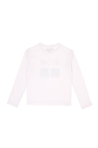 Pitt Kids PT-KT-8015 Weißes Langarm-T-Shirt mit Grafik