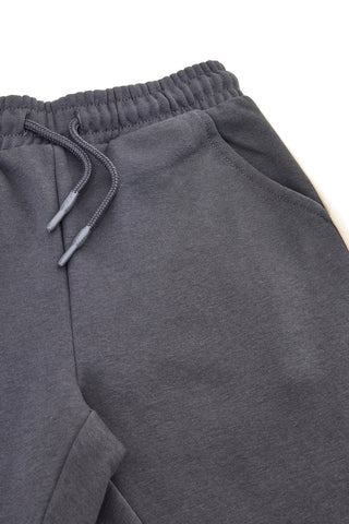 Pantaloni grigio antracite con bande laterali e stampa beige Pitt Kids PT-KP-8020