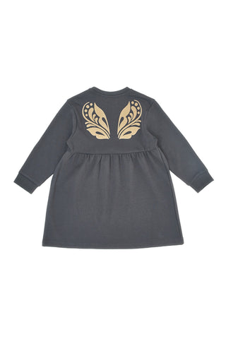 Abito grigio con stampa dorata Pitt Kids PT-K-8021