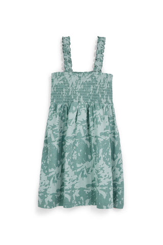 Grünes Kleid mit Trägern Pitt Kinder PT-G-D-9004