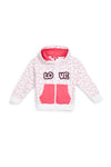 Weißes Kapuzensweatshirt mit Herzaufdruck Pitt Kinder PT-G-F-9044