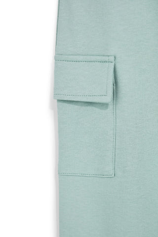 Grüne Hose mit Cargotaschen Pitt Kinder PT-G-F-9005