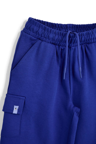 Blaue Hose mit Cargotaschen Pitt Kinder PT-G-F-9014