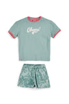 Completo verde con t-shirt e shorts Pitt kids PT-G-SE-9002