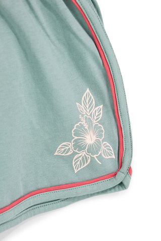 Completo bianco e verde con canotta e shorts Pitt kids PT-G-SE-9003