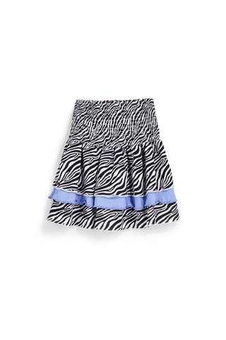 Gonna bianca e nera con stampa animalier Pitt kids PT-G-SK-9040