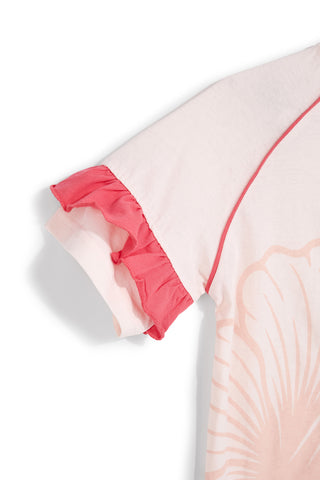 Rosa T-shirt mit Tasche Pitt Kinder PT-G-T-9001