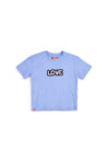 Hellblaues T-Shirt mit Love Pitt Kinderaufdruck PT-G-T-9047