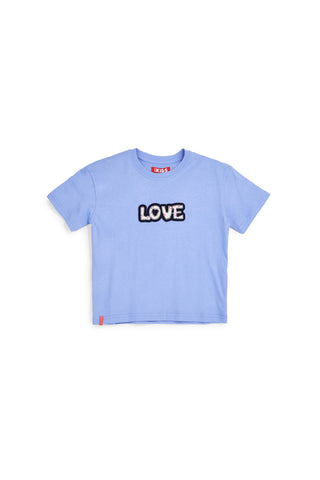 Hellblaues T-Shirt mit Love Pitt Kinderaufdruck PT-G-T-9047