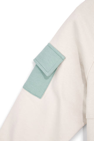 Sweatshirt beige und braun mit Reißverschluss Pitt Kinder PT-B-F-9011