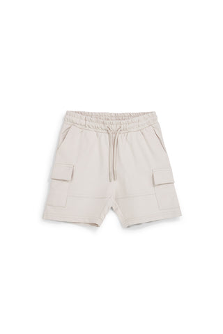 Beige Shorts mit Cargotaschen Pitt Kinder PT-B-S-9008
