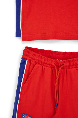 Completo rosso con canotta e shorts Pitt kids PT-B-SE-9022