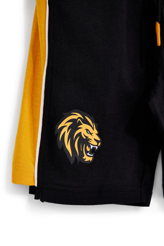 Completo nero con canotta e shorts Pitt kids PT-B-SE-9023