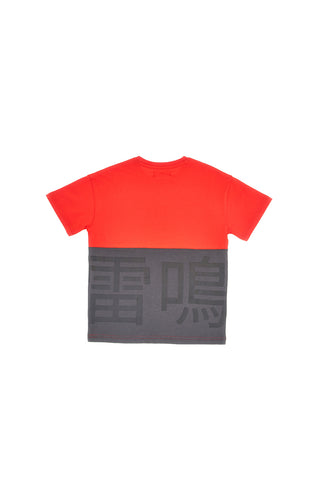 Rotes und schwarzes Pitt Kinder T-Shirt + Hose Set Pt-b-se-9028