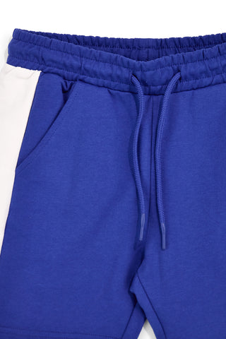 Blaue Shorts mit weißen Einsätzen Pitt Kinder PT-B-SH-9020