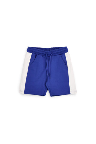 Blaue Shorts mit weißen Einsätzen Pitt Kinder PT-B-SH-9020