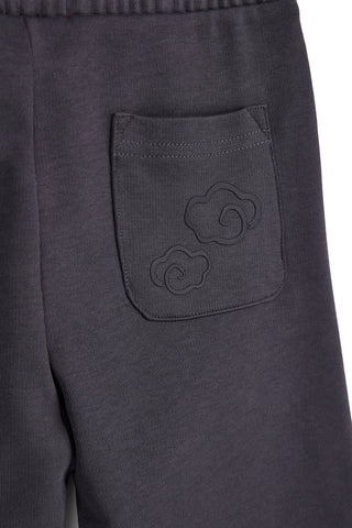 Pantaloni corti grigi con coulisse Pitt kids Pt-b-sh-9027