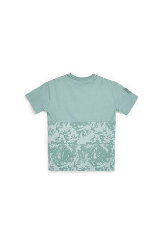 Grünes T-Shirt mit Explorer Pitt Kinderaufdruck PT-B-T-9010