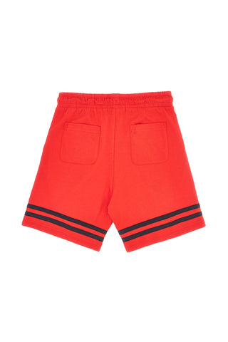 Schwarz und rot Outfit mit T-Shirt und Shorts Pitt Kinder PT-B-T-9048