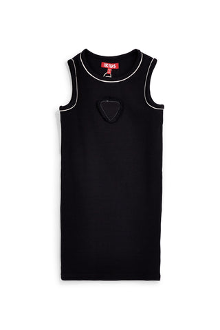 Vestito nero senza maniche con cuore Pitt kids Pt-b-t-9050