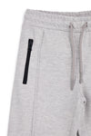 Pitt Kinder Hose grau mit Kordelzug und Reißverschluss Pt-b-p-9054