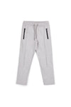 Pitt Kinder Hose grau mit Kordelzug und Reißverschluss Pt-b-p-9054