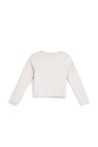 Cardigan beige in cotone con bottoni Pitt kids Pt-g-f-9055