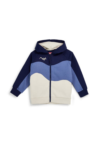 Blaues Kapuzensweatshirt mit Fleecefutter von Pitt Kids, Modell PTBF2612