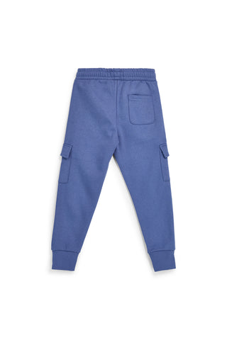 Pantaloni cargo blu con interno felpato Pitt kids PTBP2613
