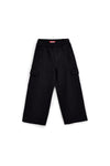 Pantaloni cargo neri con interno felpato Pitt kids PTGP2632