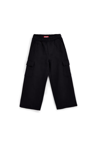 Schwarze Cargohose mit Fleecefutter von Pitt Kids, Art.-Nr. PTGP2632