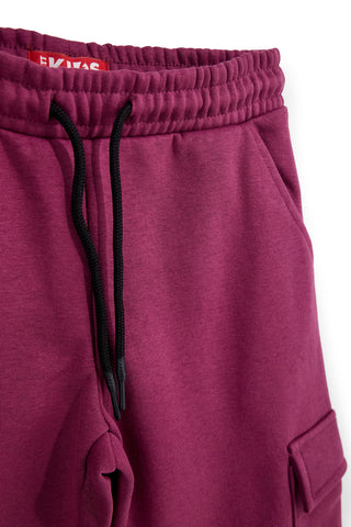 Bordeauxrote Cargohose mit Fleecefutter von Pitt Kids, Art.-Nr. PTGP2638