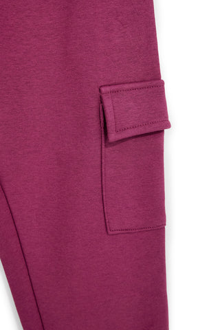 Bordeauxrote Cargohose mit Fleecefutter von Pitt Kids, Art.-Nr. PTGP2638