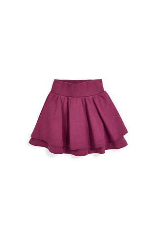 Gonna bordeaux con balze Pitt kids PTGSK2639
