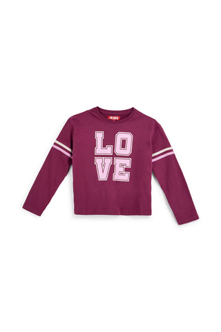 Bordeauxroter Baumwollpullover von Pitt Kids PTGT2641