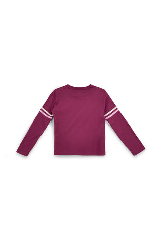 Bordeauxroter Baumwollpullover von Pitt Kids PTGT2641