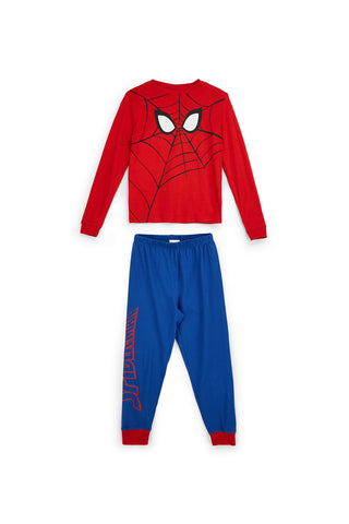 Pigiama rosso e blu con stampa ragnatela Spiderman M13858MC