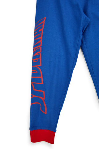 Pigiama rosso e blu con stampa ragnatela Spiderman M13858MC