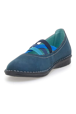 Blaue Ballerinas mit Gummizug Prima Riga 19496FRUIT