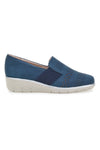 Mocassini Blu Con Platform Prima Riga 21330ANTY
