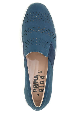 Mocassini Blu Con Platform Prima Riga 21330ANTY
