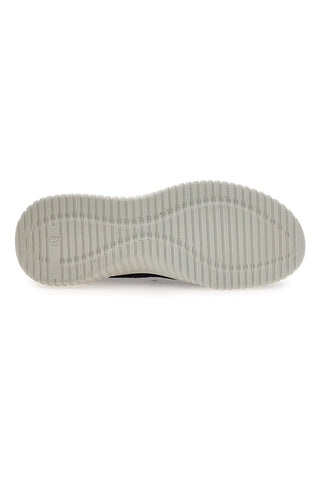 Blaue Mokassins aus perforiertem Stoff My Time MINA3063