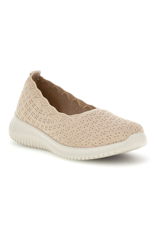 Beige perforierte leichte Ballerinas Mio tempo MINA3063