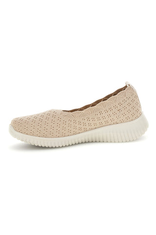Beige perforierte leichte Ballerinas Mio tempo MINA3063